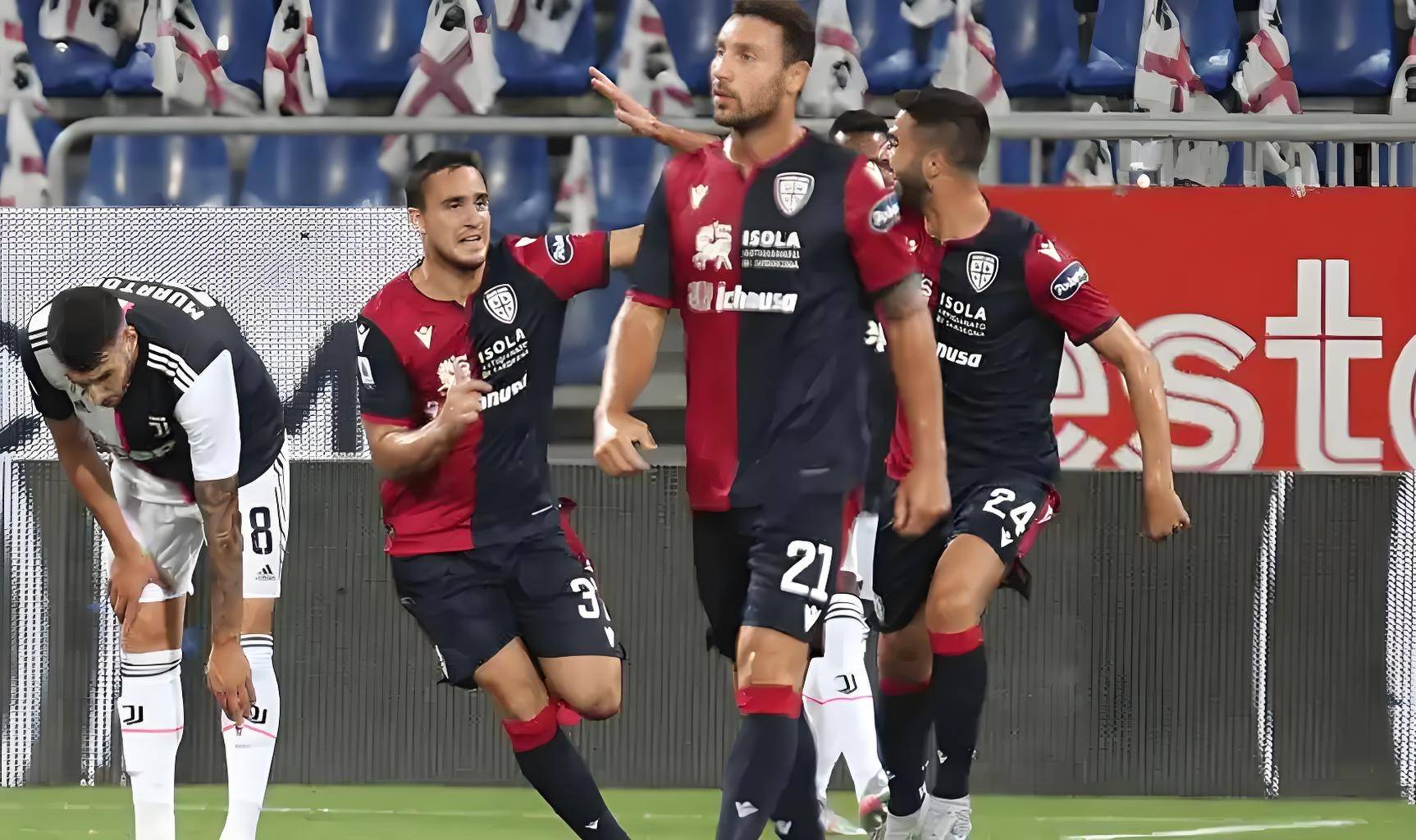 卡利亚里在客场力克尤文图斯获胜